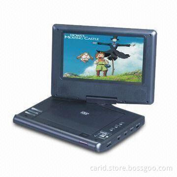 7-inch Portable DVD Player with Parental Lock Function, Digital Coaxial Output